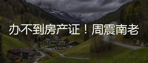 办不缺陷到房开发小区老赖产证周震南再曝父亲