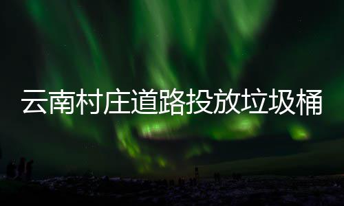 境更美了投放桶环道路云南垃圾村庄