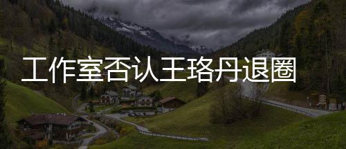 本去认王美退圈 调读剧侃想得珞丹工作室否